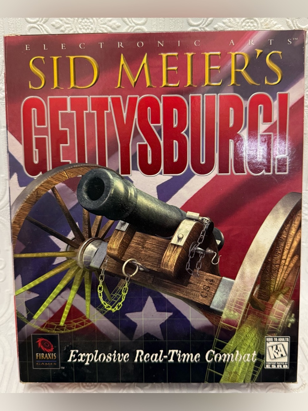 Vintage Sid Meier's Civil War Gettysburg PC Windows-95 CD-ROM Big Box SEALED NEW